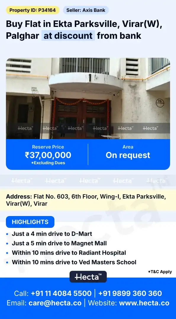 Image from Hecta: *Flat in Ekta Parksville, Virar(W), Palghar* Visit this property url ...