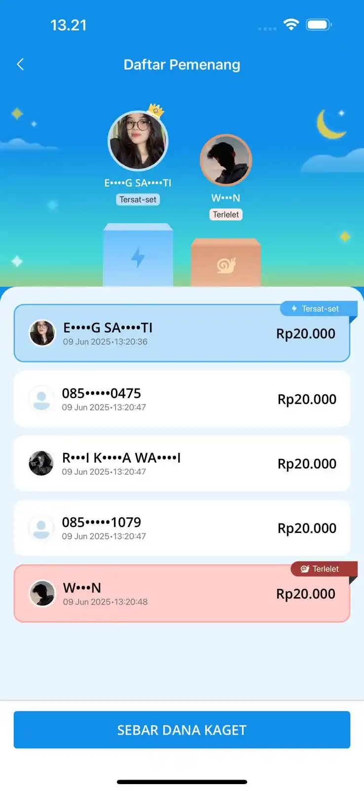 DANA KAGET SETIAP HARINYA post