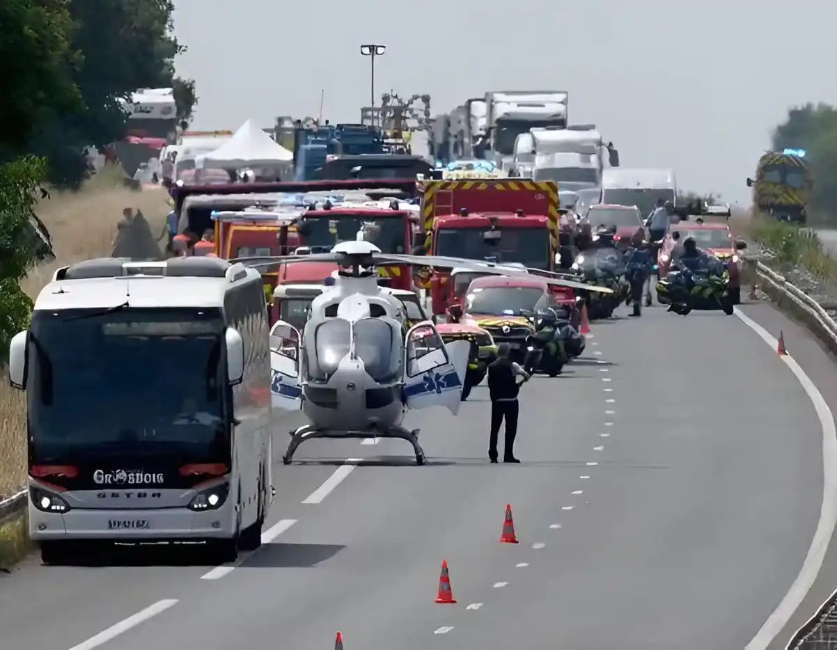 Image from 24 Канал | Новини України: 🇫🇷 *У Франції автобус з українцями потрапив в аварію: 4 загиблих та ...