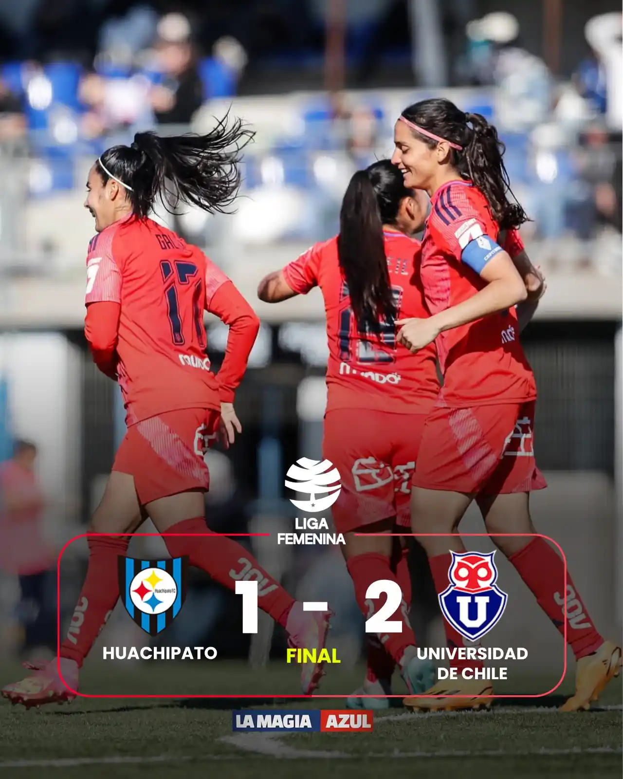 Image from La Magia Azul 🤘🔴🔵 | Universidad de Chile : ¡GANARON LAS LEONAS EN EL MORRO!...