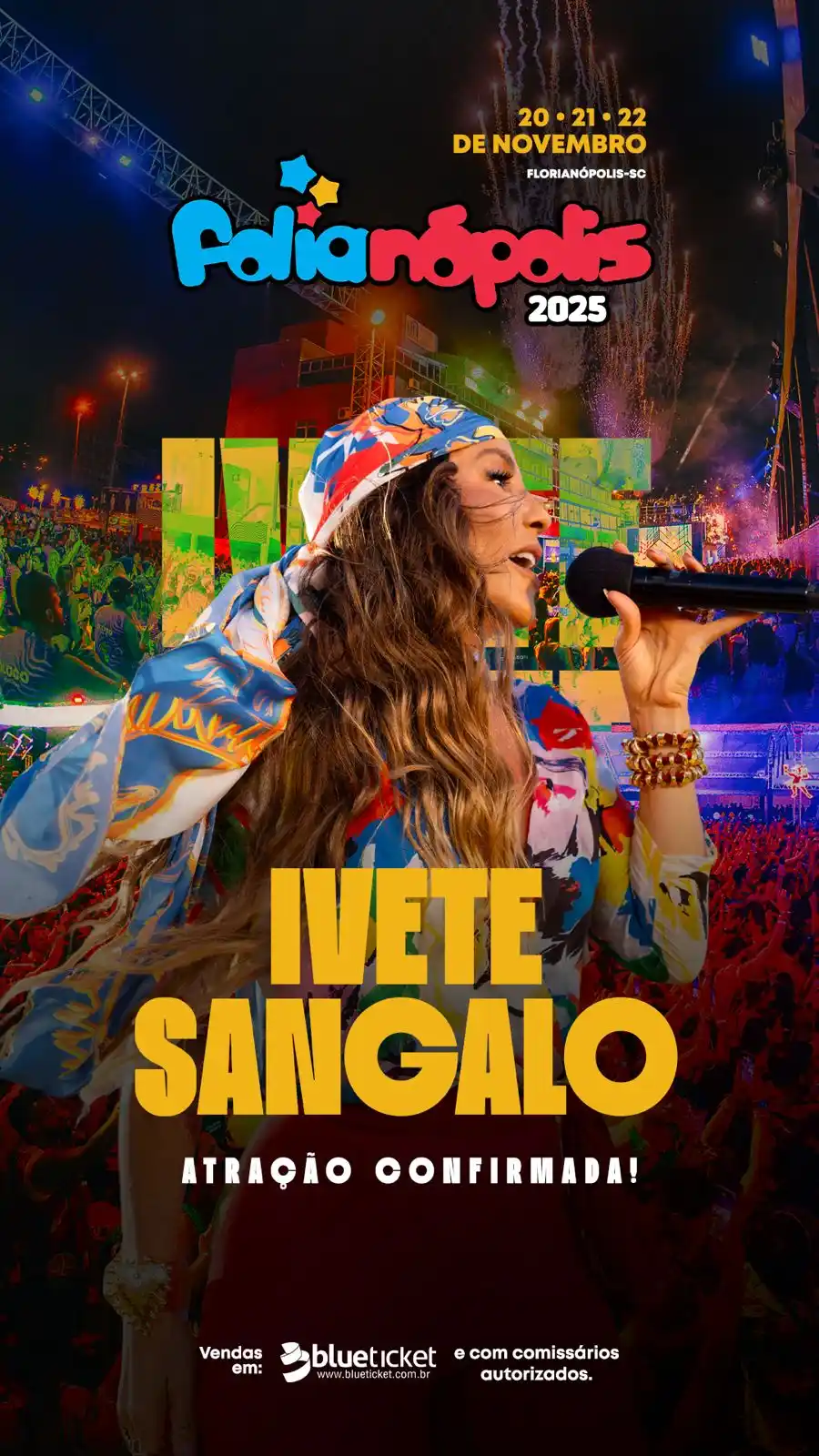 Image from Floripa Tonight Canal de Notícias e Descontos : Garanta seu abadá para o Folia 2025 https://www.blueticket.com.br/eve...