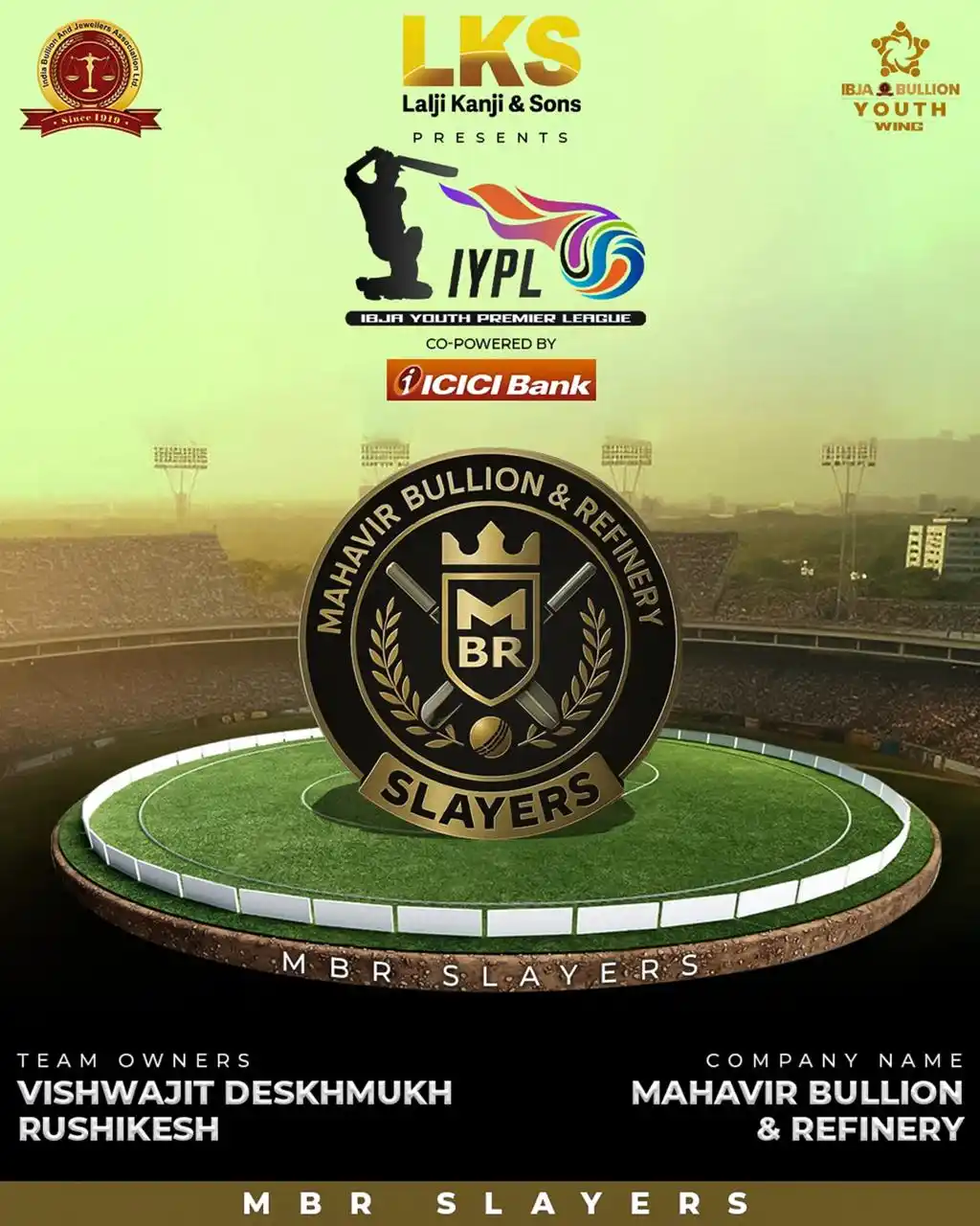 Image from India Bullion and Jewellers Association Ltd. (IBJA): 🔥🏏 Get ready for the action! 🏆✨ The IBJA Youth Premier League 🎉 i...