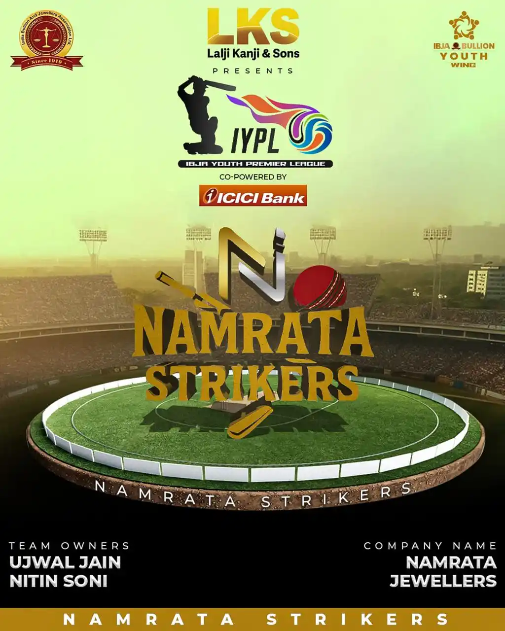 Image from India Bullion and Jewellers Association Ltd. (IBJA): 🔥🏏 Get ready for the action! 🏆✨ The IBJA Youth Premier League 🎉 i...