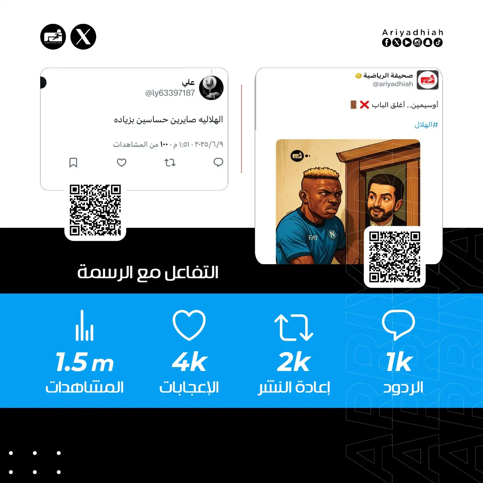Image from الرياضية : 📰 حظيّ «كوميك» صحيفة «الرياضية» الخاص برفض النيجيري فيكتور أوسيمين، ...
