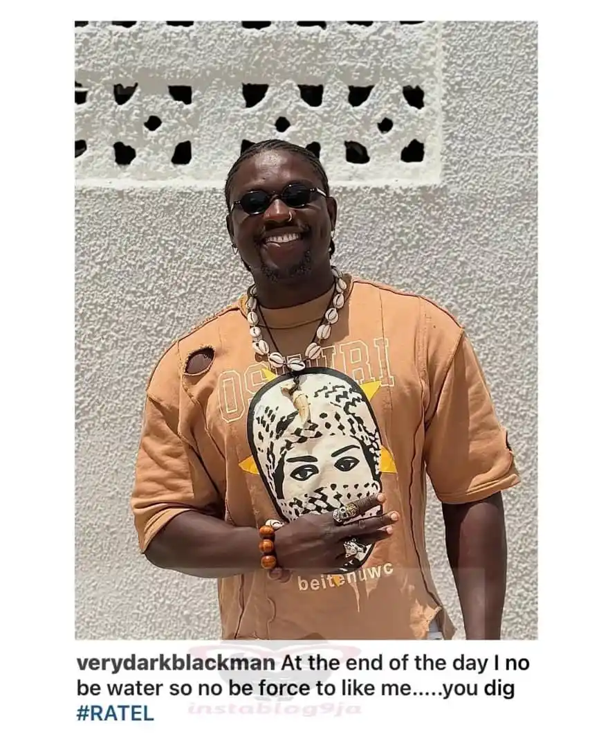 Image from Instablog9ja Network: I’m Not Water, You Don’t Have to Like Me — VDM Tells Nigerians Followi...