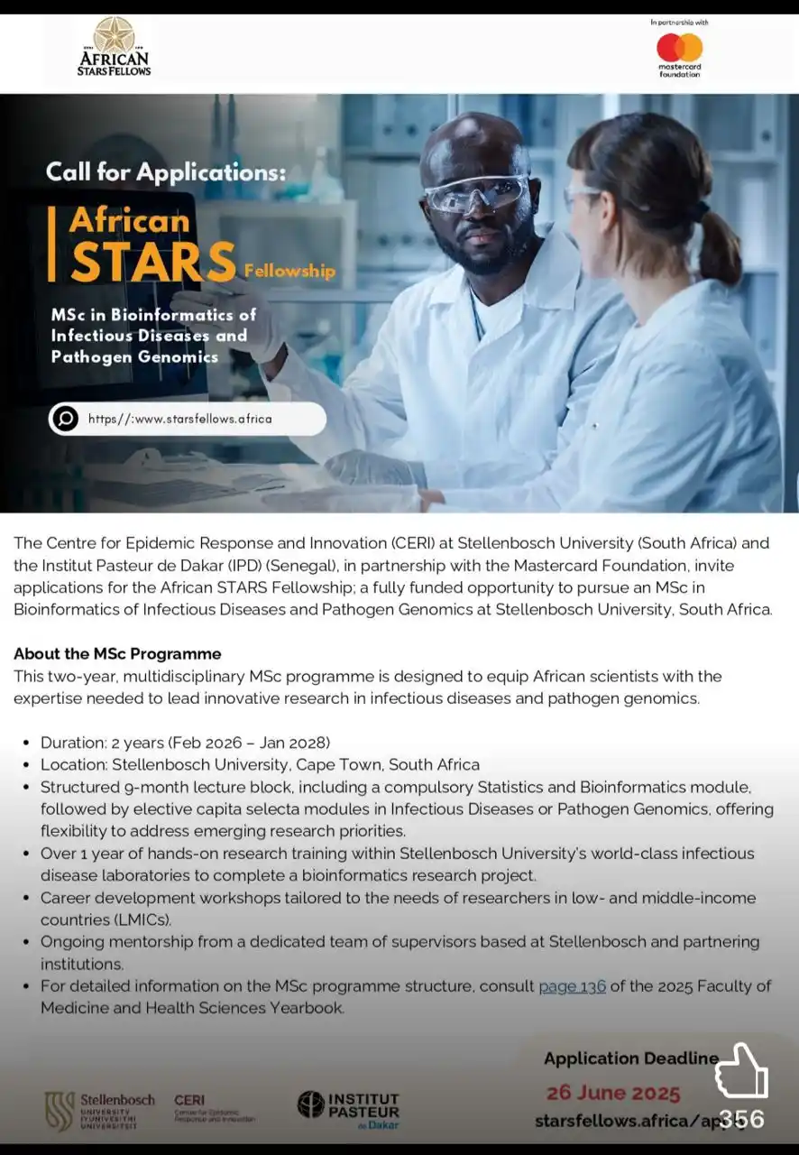 Image from Scholarships Zone: If you hold at least a 2.1 Bachelor's in: Bioinformatics, Data Science...