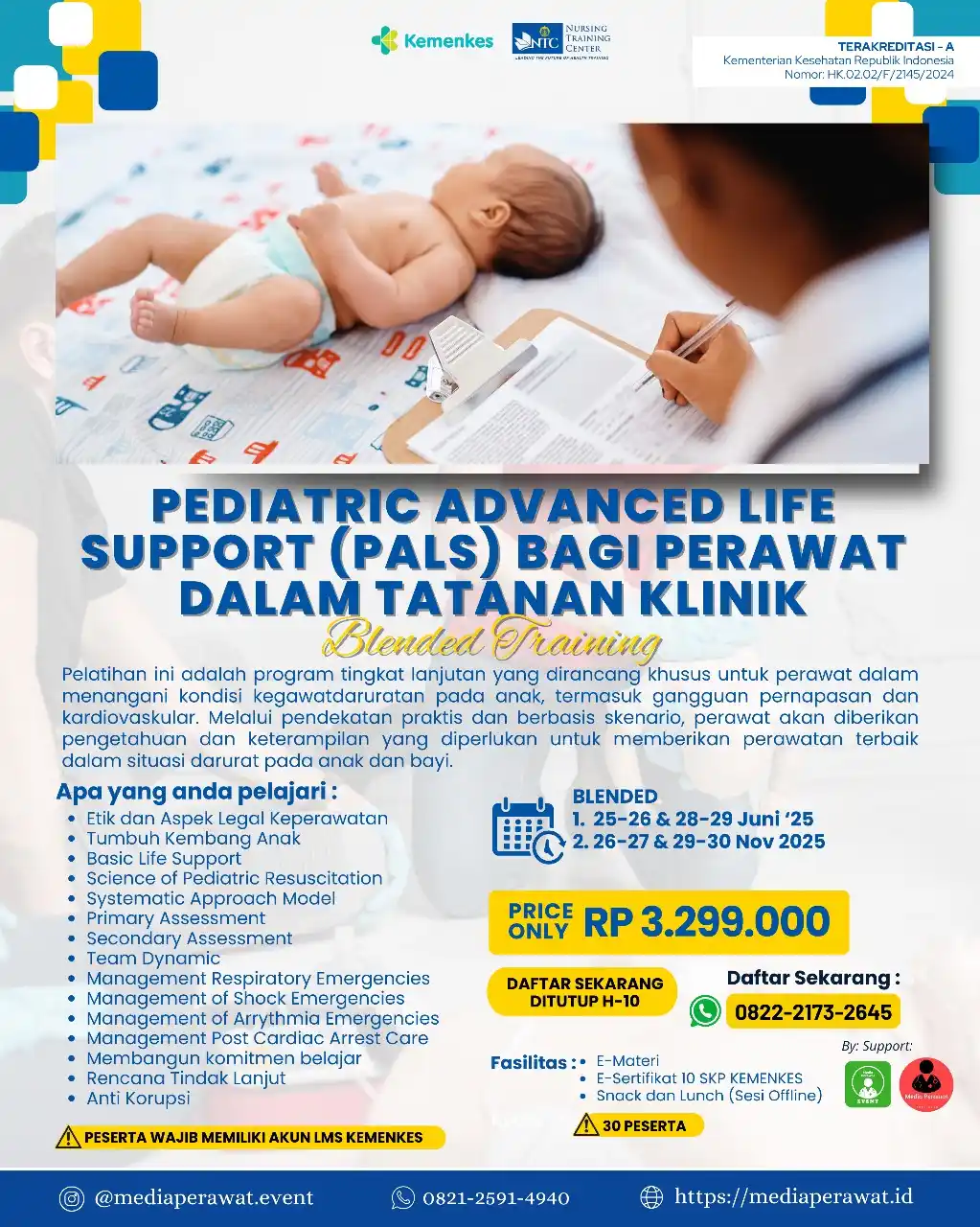 Image from WEBINAR & PELATIHAN BER-SKP KEMENKES: *IKUTI PELATIHAN PEDIATRIC ADVANCED LIFE SUPPORT (PALS) UNTUK PERAWAT ...