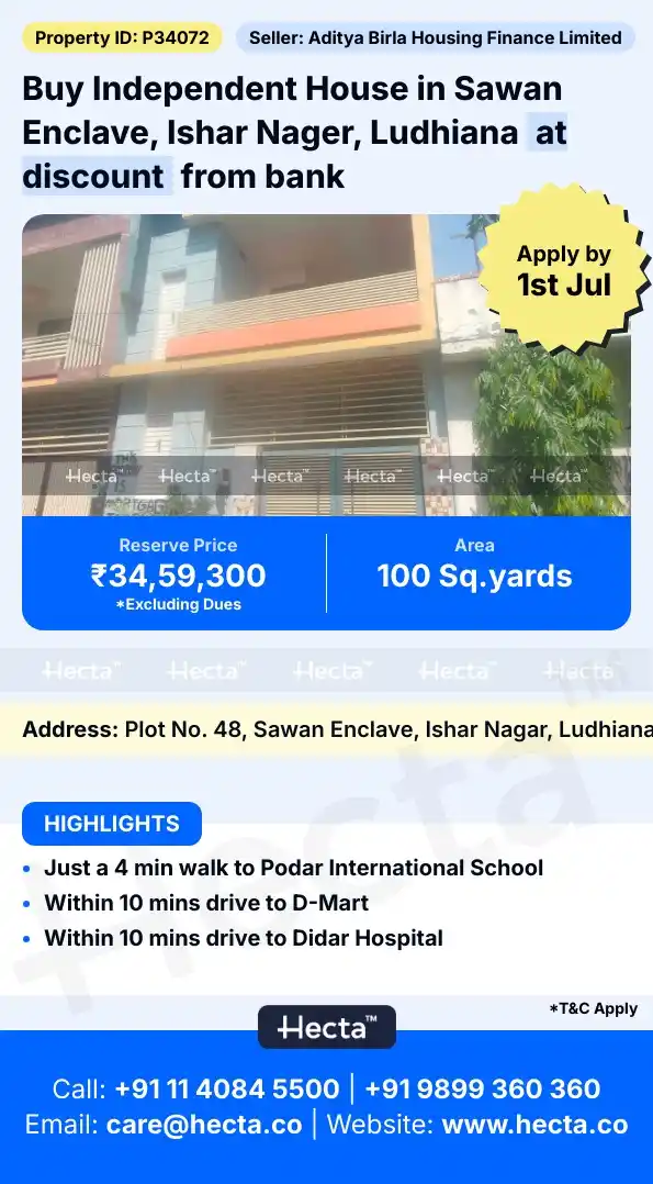 Image from Hecta: *Independent House in Sawan Enclave, Ishar Nager, Ludhiana*  Visit thi...
