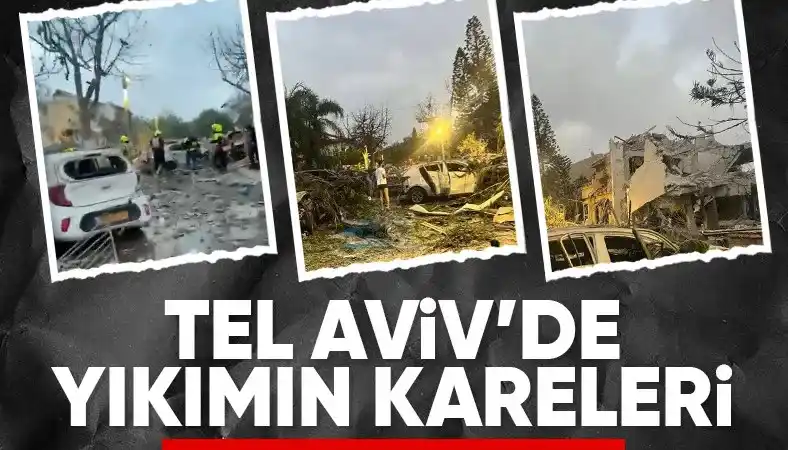 Image from Ensonhaber: İran'ın füze saldırıları sonrası Tel Aviv'deki yıkım görüntülendi http...