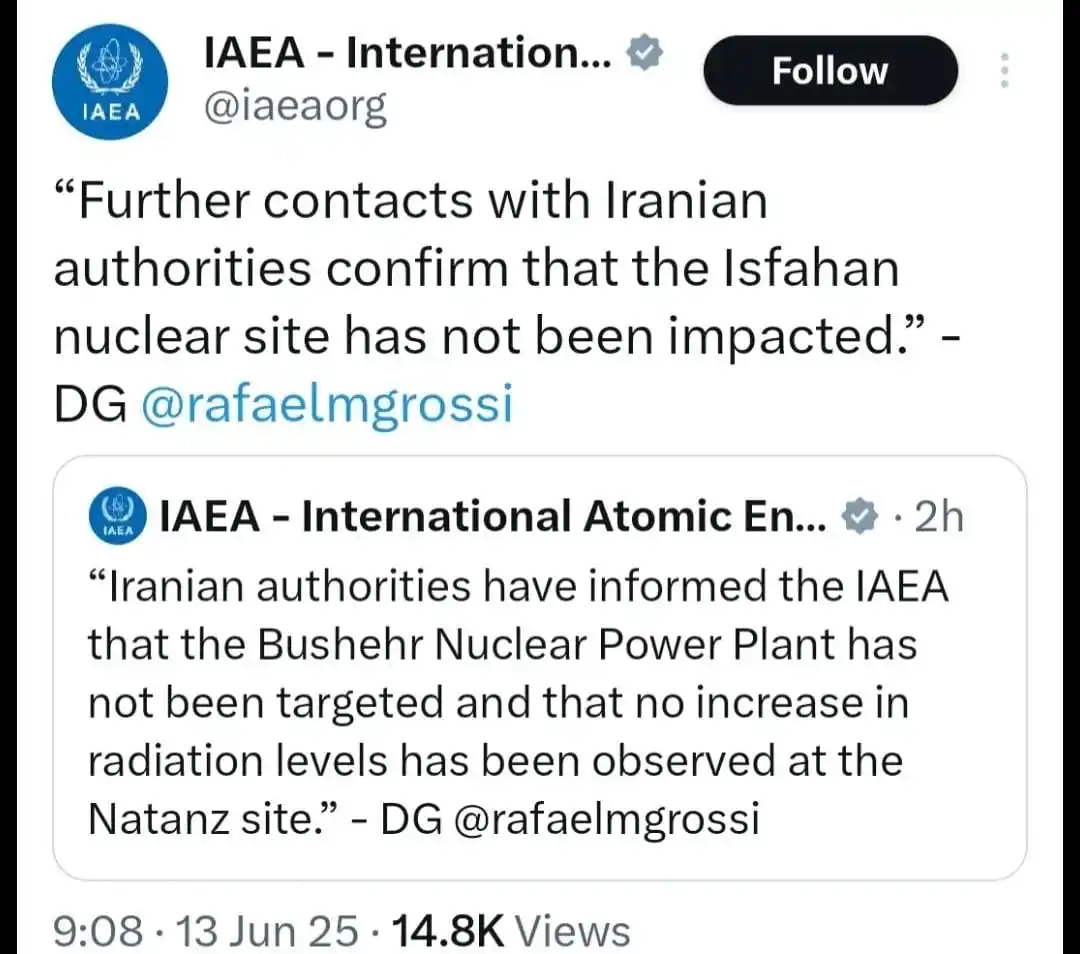 Image from مِنَصَةُ الْعِلْم — Minasa-tul-ʿilm: Iran's nuclear capabilities have not been harmed because they are loca...