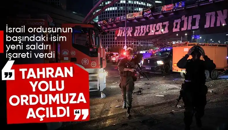 Image from Ensonhaber: İsrail ordusu: Tahran'a giden yolu açtık https://www.ensonhaber.com/du...
