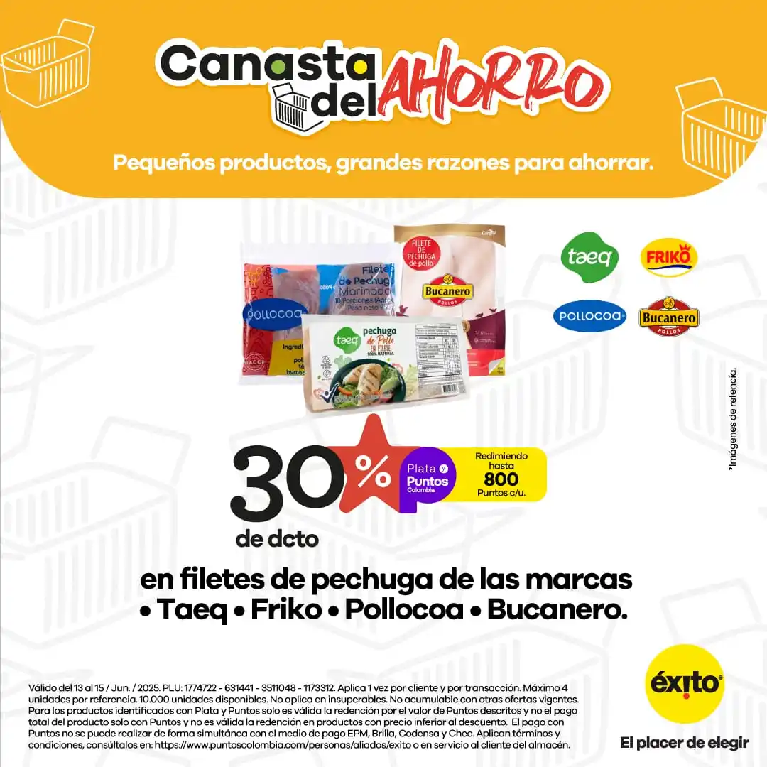 Image from Éxito: Las cuentas son simples, si en el mercado quieres ahorrar la *Canasta...