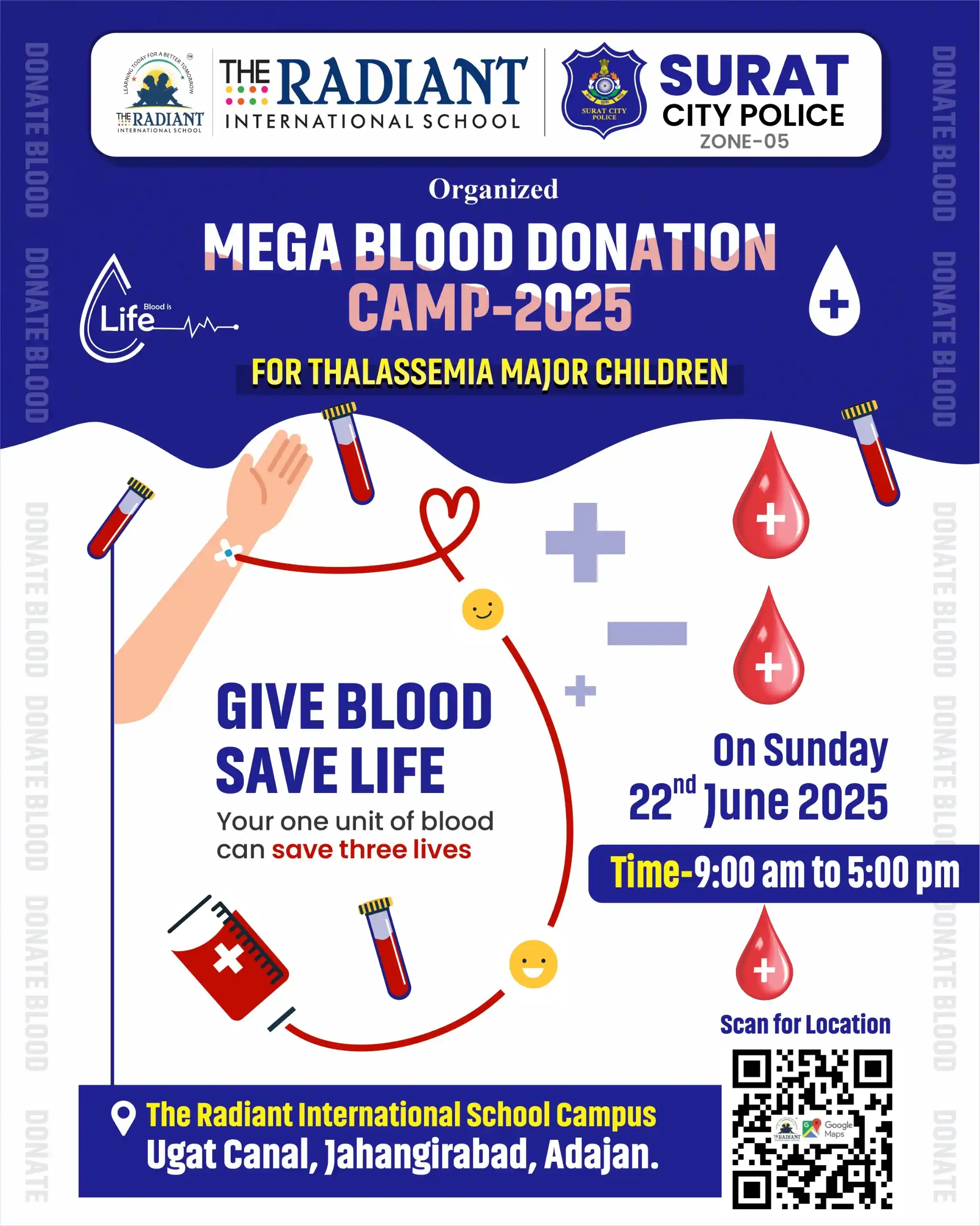 Image from The Radiant International School: Mega Blood Donation Camp 2025 🩸 The Radiant International School, in...