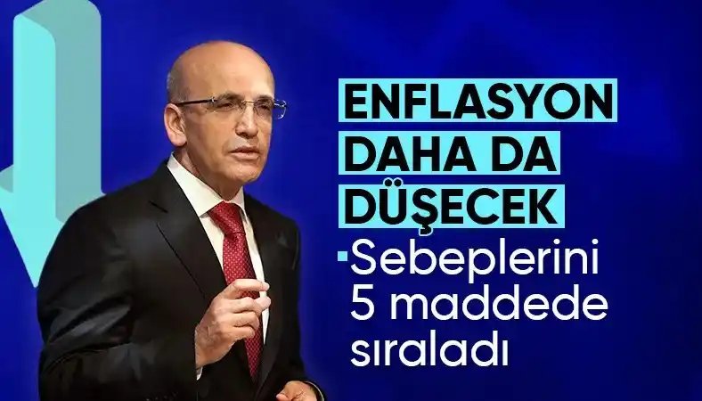 Image from Ensonhaber: Mehmet Şimşek: Enflasyon 20’li rakamlara inecek https://www.ensonhaber...