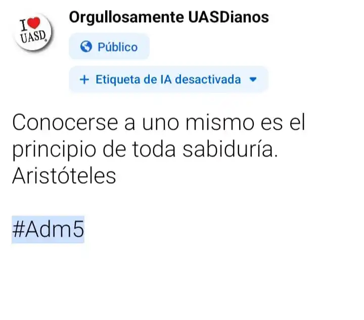 Image from Orgullosamente UASDianos: Mientras tanto. Mensaje del día. <a class="text-blue-500 hover:underli...