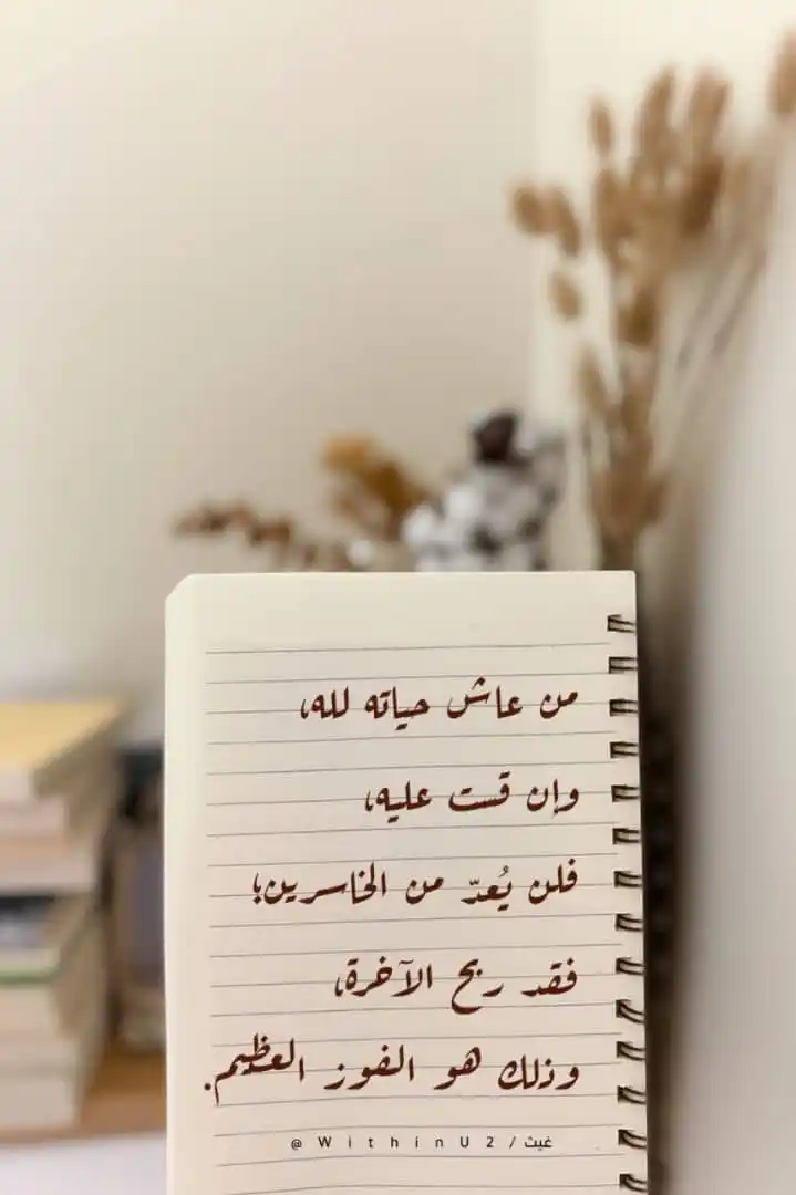 Image from ⛈ غيث ⛈: من عاش حياته لله، وإن قست عليه، فلن يُعدّ من الخاسرين؛ فقد ربح الآخ...