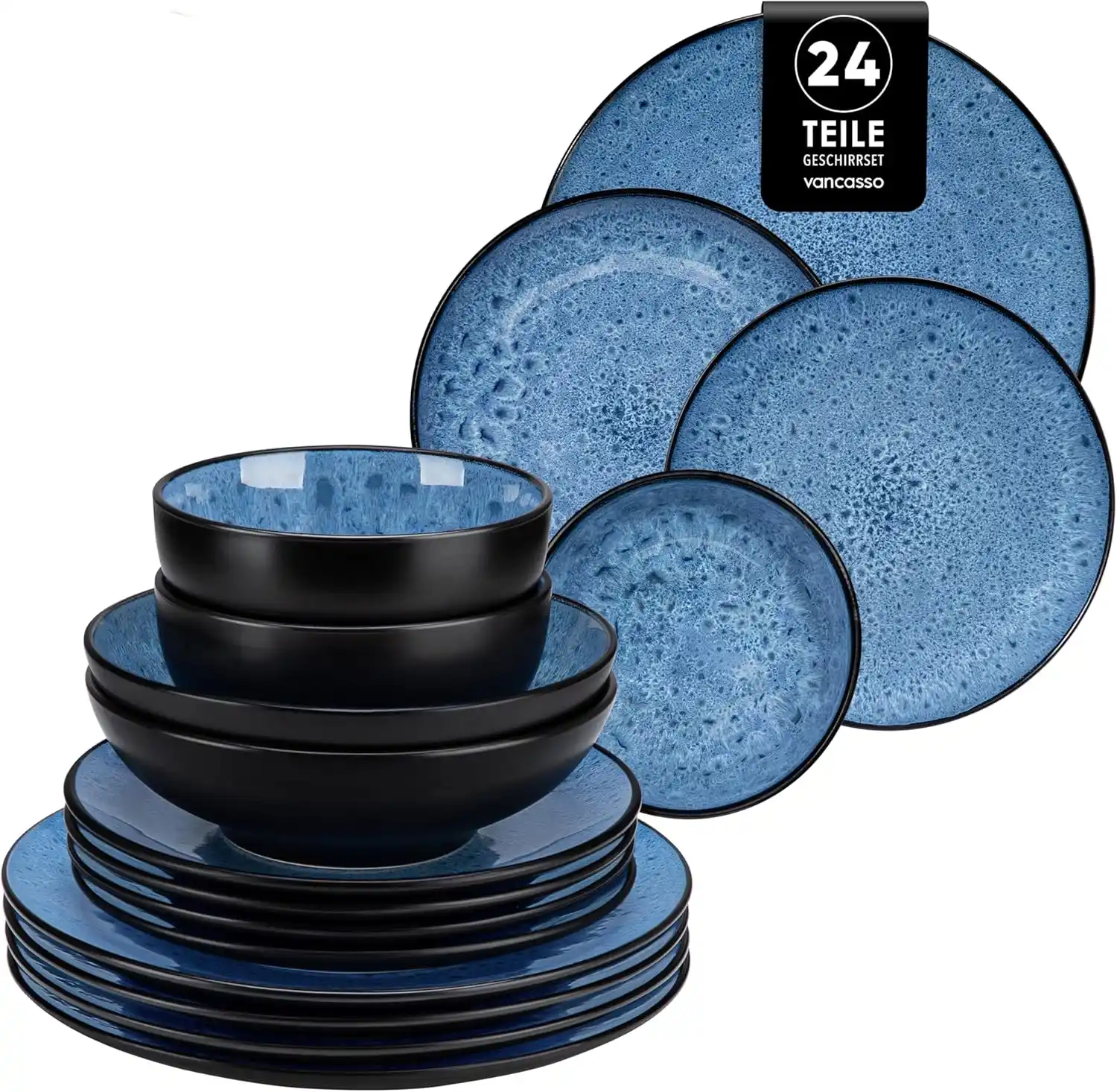 Image from Hot Deals | Coupons, Gutscheine, Preisfehler & Schnäppchen: ✅Nur 80,29€ ❌statt 145,99€ ➖➖➖➖ ➽ Tafelservice 6 Personen, vancasso BU...