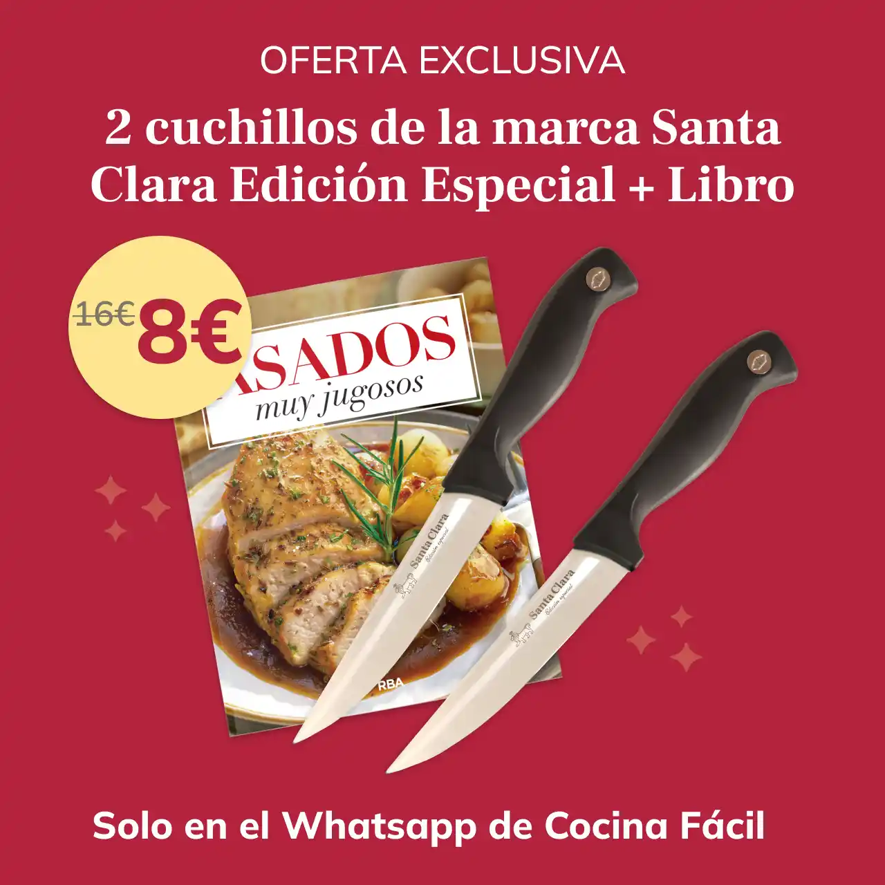 Image from Cocina Fácil: 🔪 ¡Oferta exclusiva! 2 cuchillos de alta calidad de la marca Santa Cl...