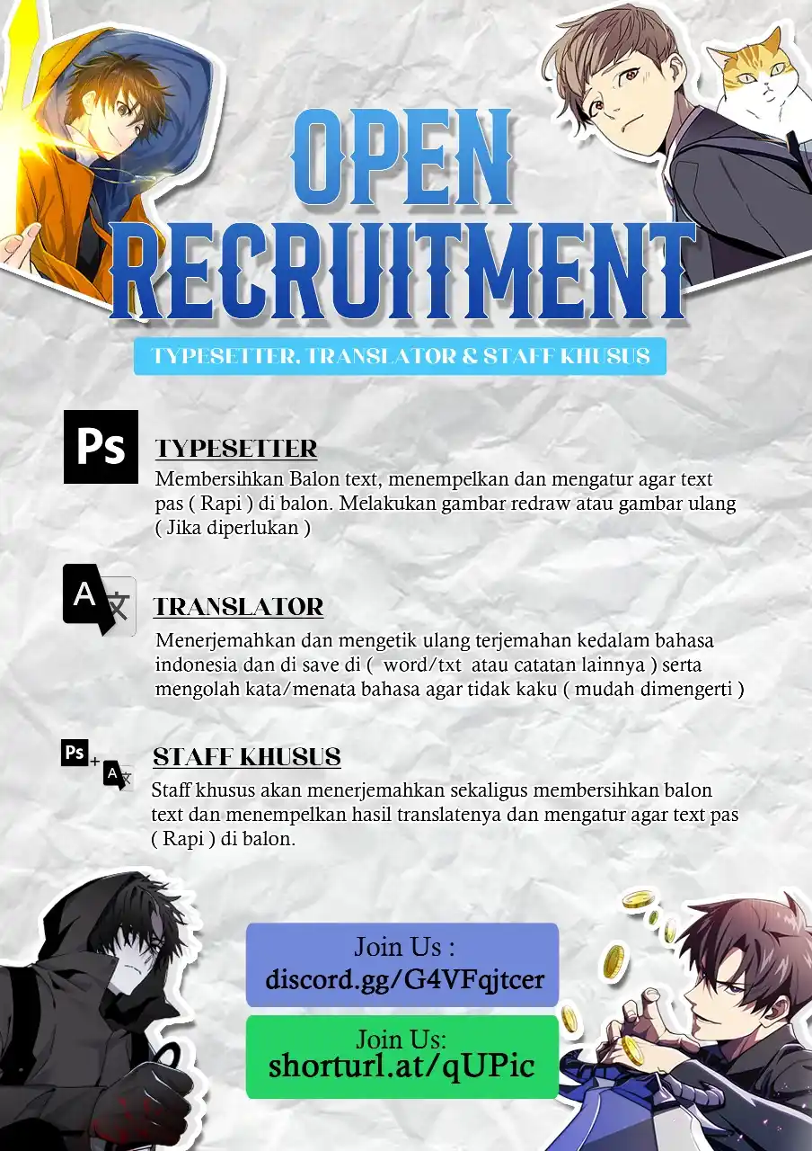 Image from Comic Update Indonesia: *Open Recruitment Staff* Ambil Test ↓ https://shorturl.at/4CpPN isi...