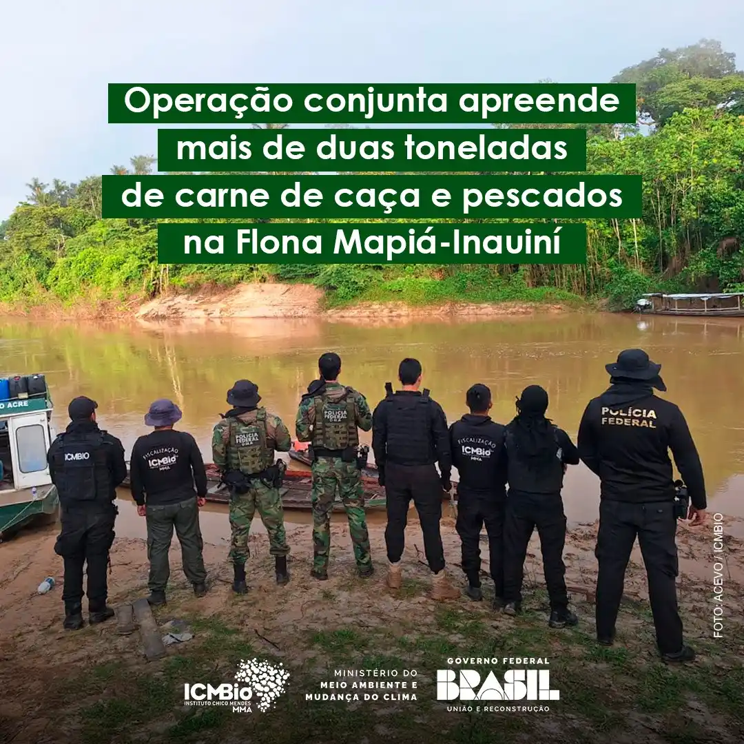 Image from Instituto Chico Mendes - ICMBio: *Operação conjunta apreende mais de duas toneladas de carne de caça e ...