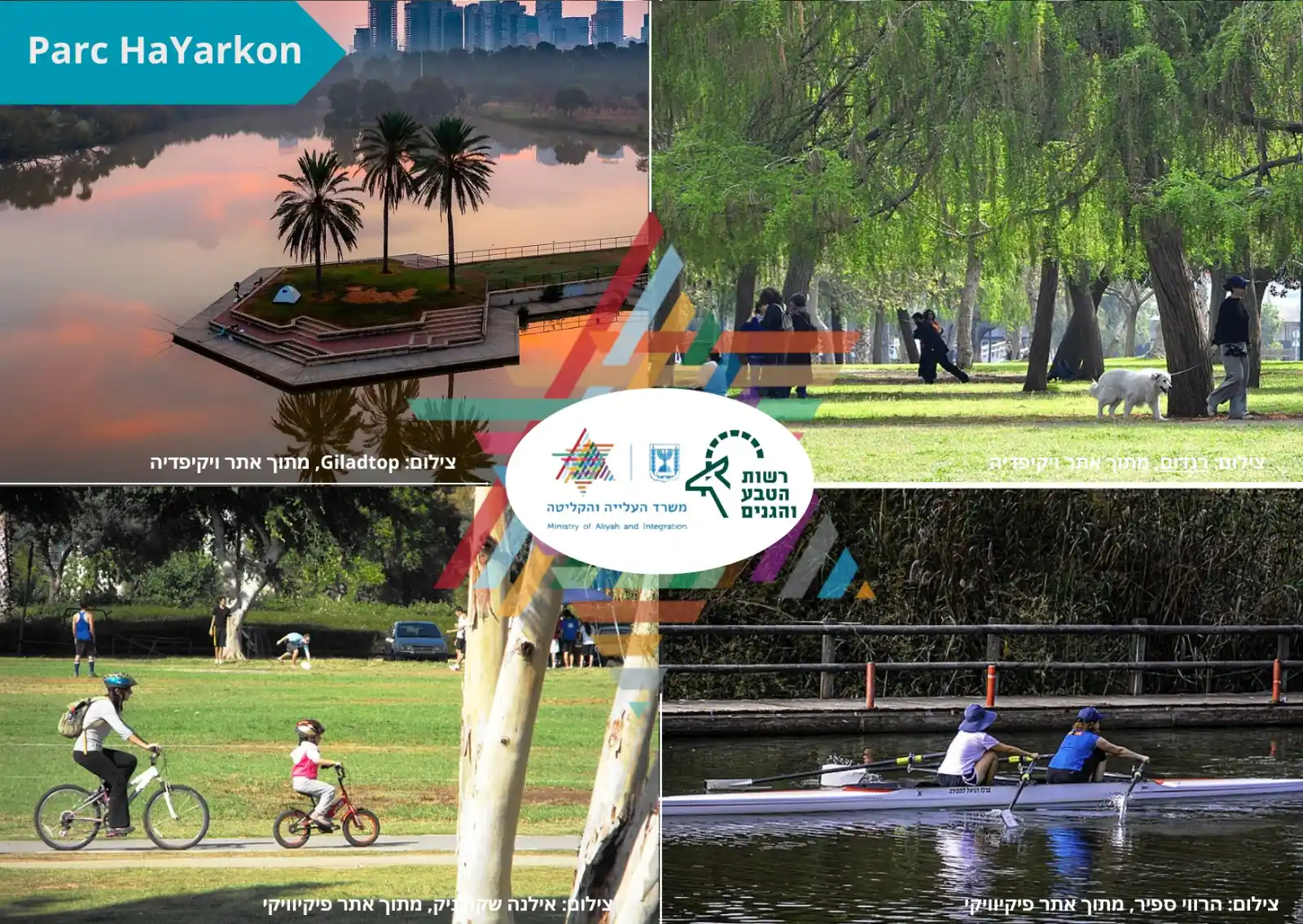 Image from Ministère de l'Alya et de l'Intégration: 🌳 *Parc HaYarkon – Gané Yehoshoua – Escapade en pleine ville* 🌿  📍 ...