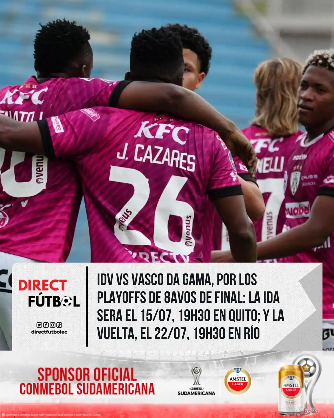 Image from DIRECT FÚTBOL: Play offs de octavos Sudamericana 🏆 Sí IDV supera la llave, enfren...