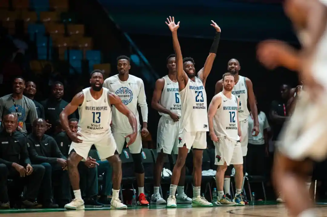 Image from Kristina Reports: Rivers Hoopers secured their largest win margin in the Basketball Afri...