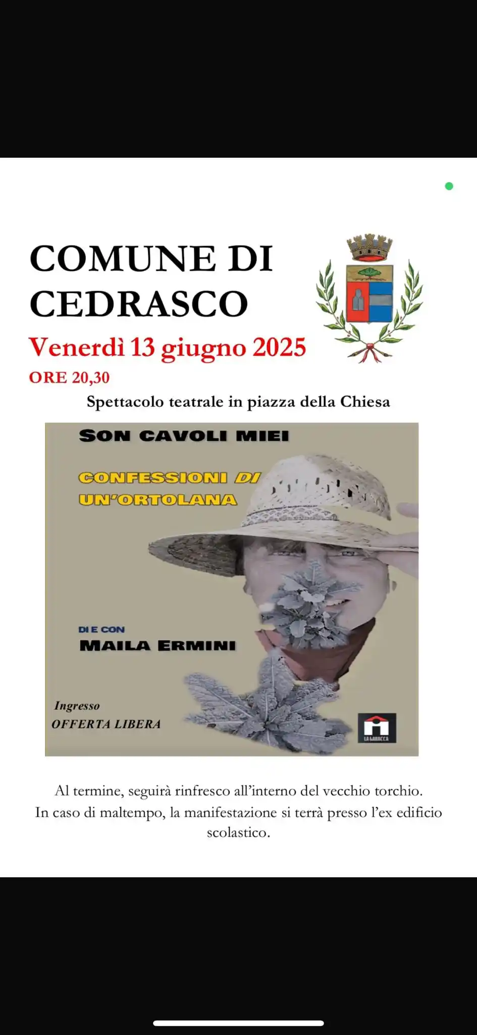Comune di Cedrasco  post