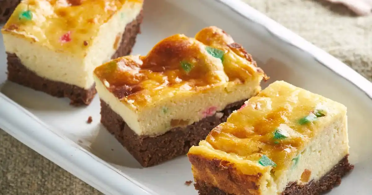 Image from Cocina Fácil: Si te gusta el brownie, pero también el pastel de queso y no sabes por...