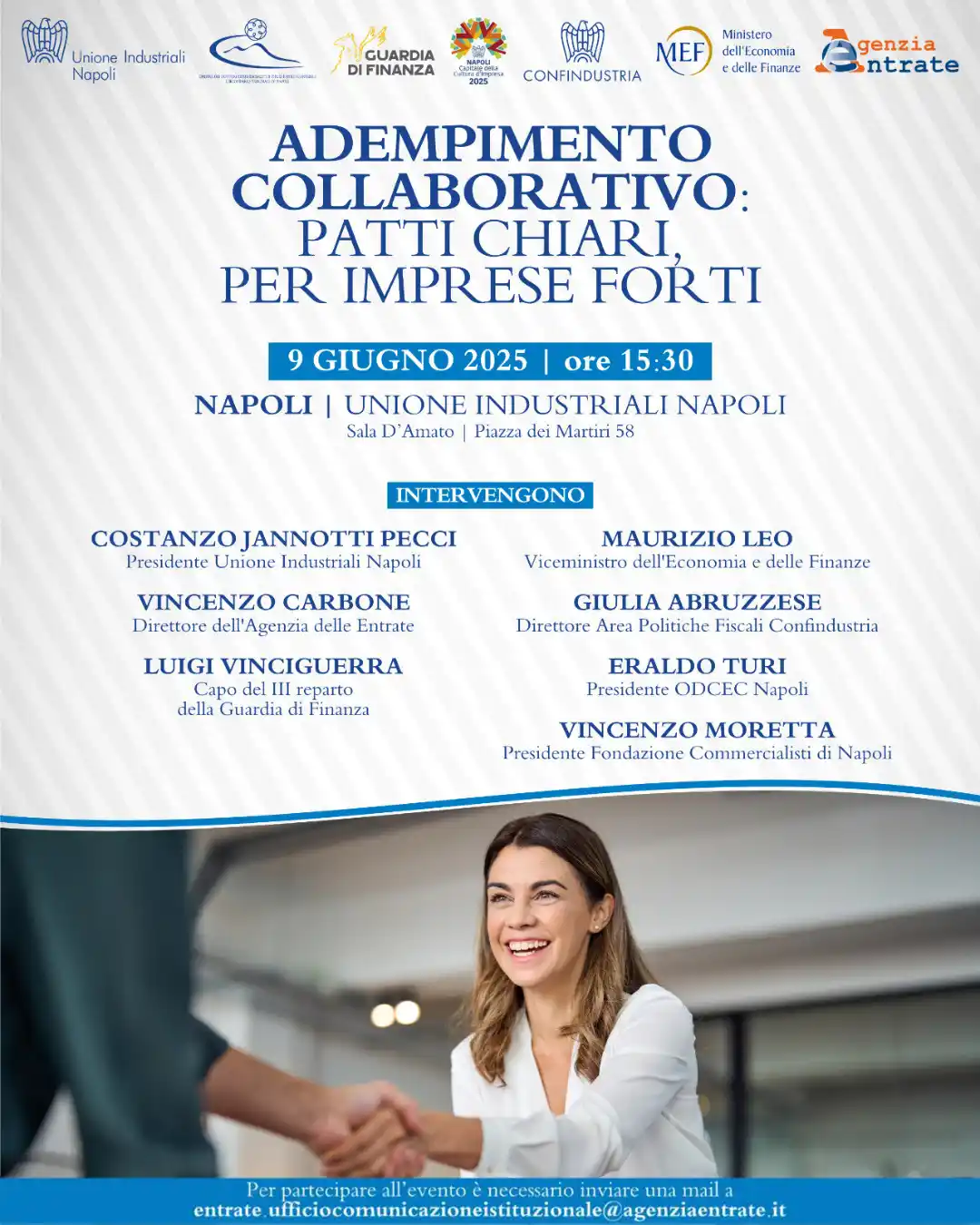 Image from Agenzia delle Entrate: Si terrà a *Napoli* il terzo incontro del ciclo su _Adempimento collab...