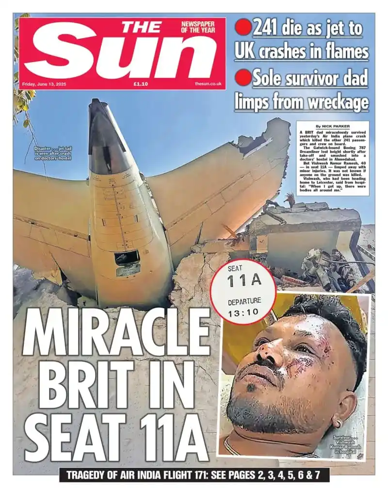 Image from ZimEcho News Channel: *📰Sole survivor in Flight 171 that killed over 240 people speaks out,...