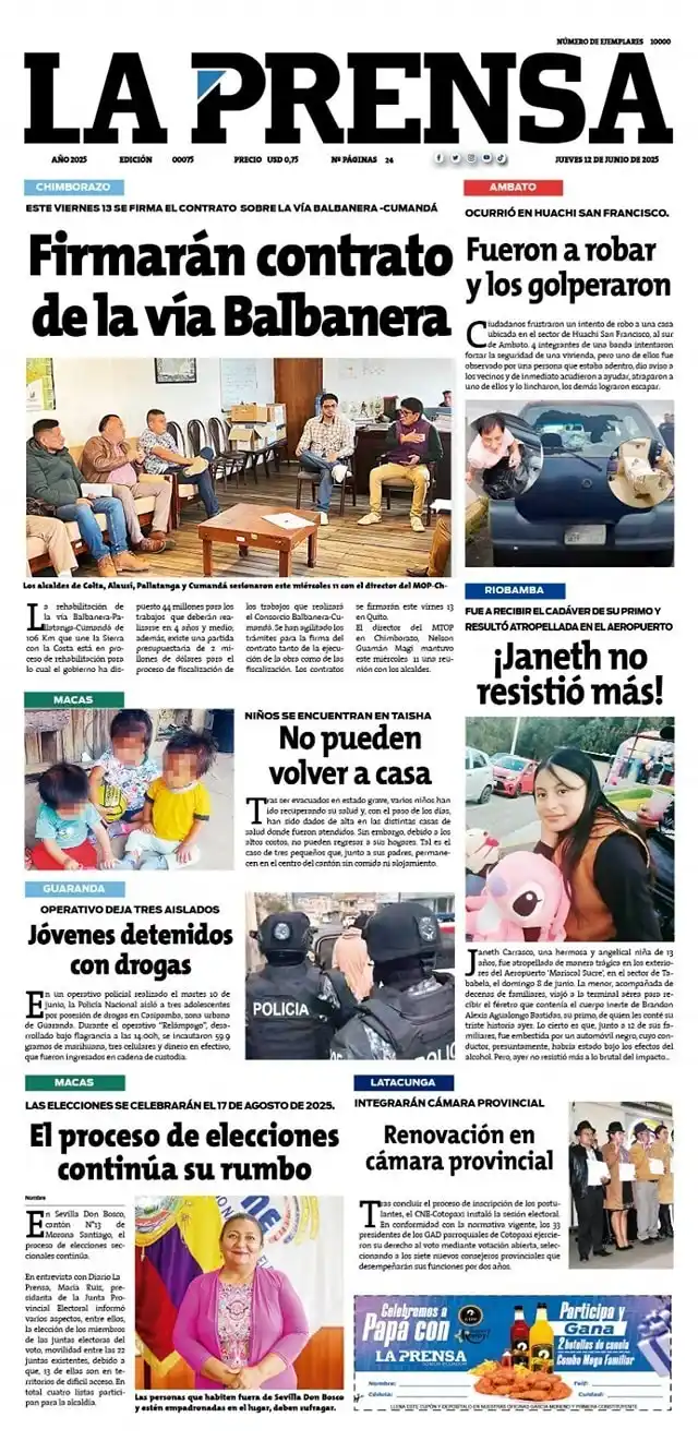 Image from La Prensa Ecuador: 🗞<a class="text-blue-500 hover:underline cursor-pointer" href="/hasht...