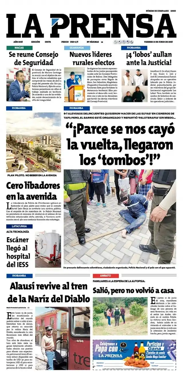 Image from La Prensa Ecuador: 🗞<a class="text-blue-500 hover:underline cursor-pointer" href="/hasht...
