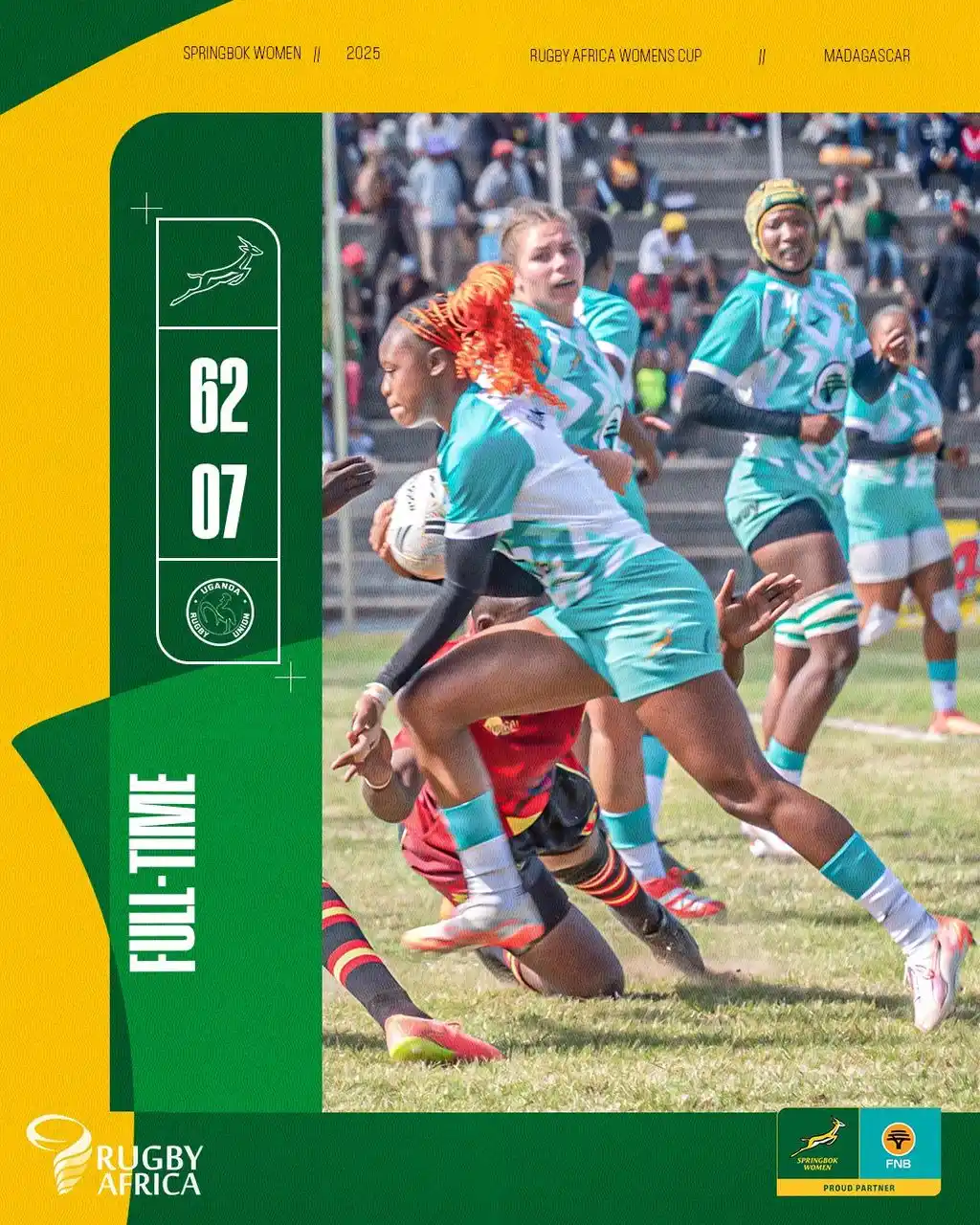 Image from Rugby Agency: Springboks Women dominate Game 1 over the Lady Crane XVS Next game 🔥...