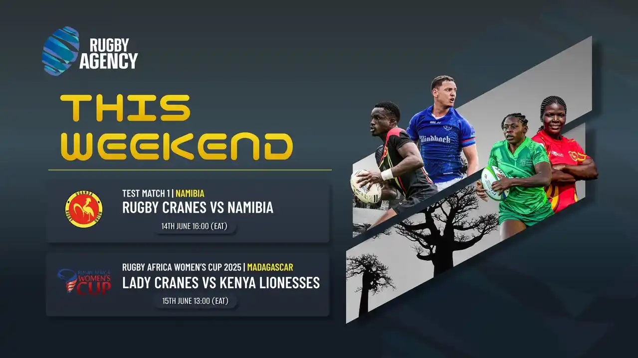 Image from Rugby Agency: The busy Rugby Cranes weekend is here. 🇺🇬🇺🇬🇺🇬 Test Match 1 RACU...