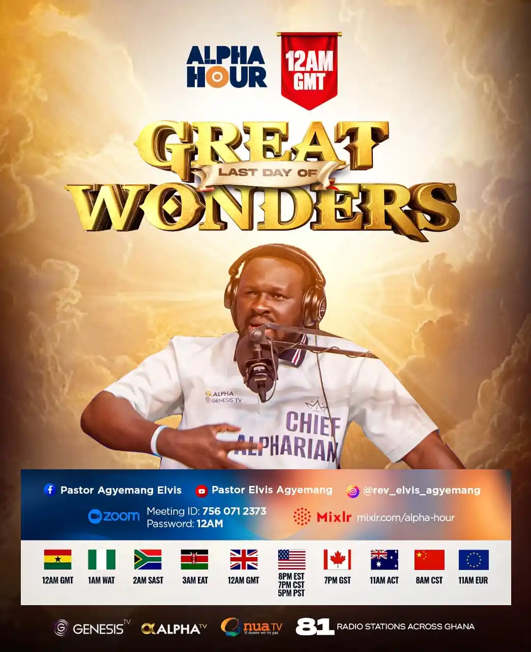 Image from Pastor Elvis Agyemang: The wonders have begun, and they will not stop. Before the month of Ma...
