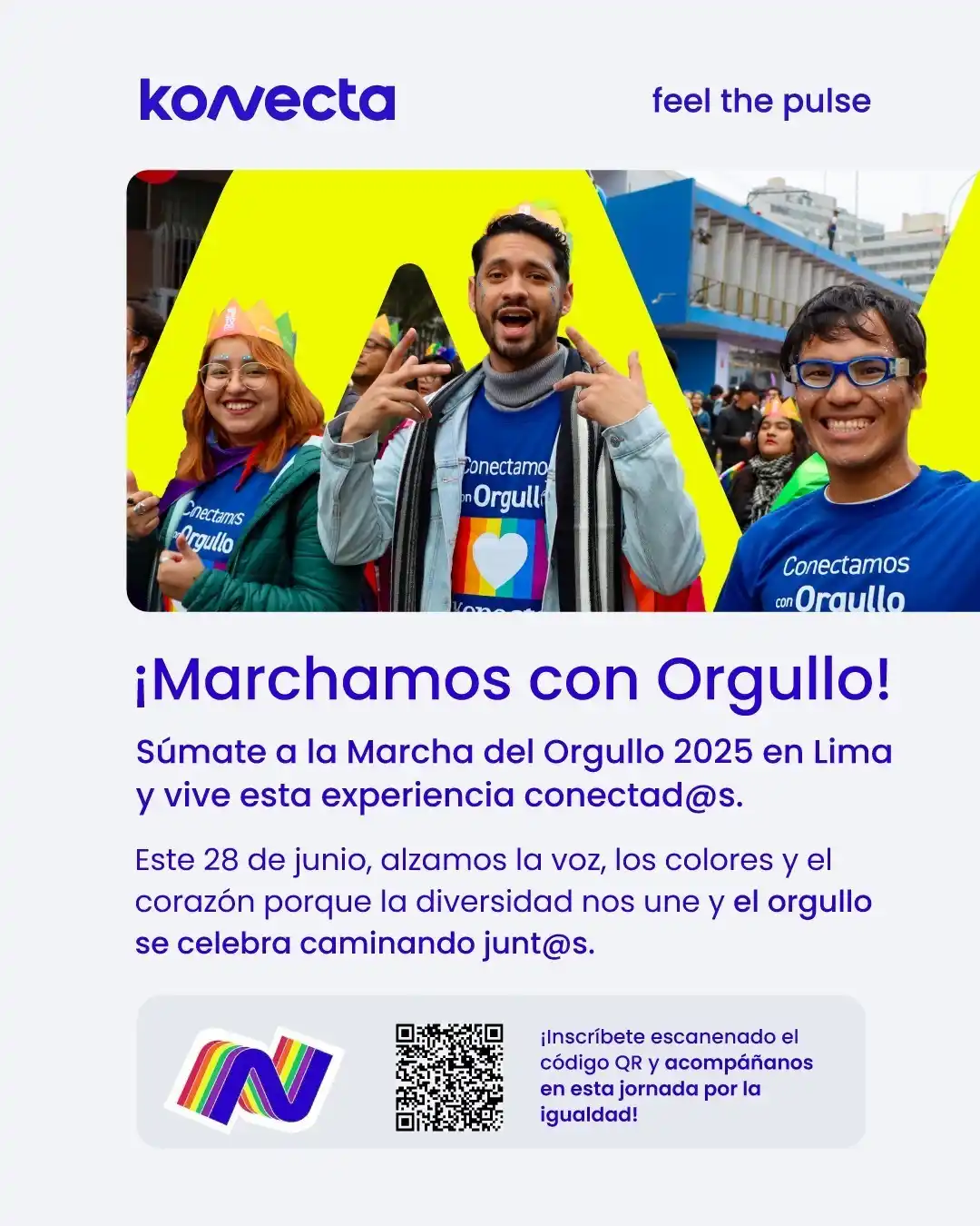 Image from TEAM CONECTADOS! 👥: 🌈 *¡Tu voz, tus colores, tu orgullo!* 💜 Este 28 de junio, acompáñano...