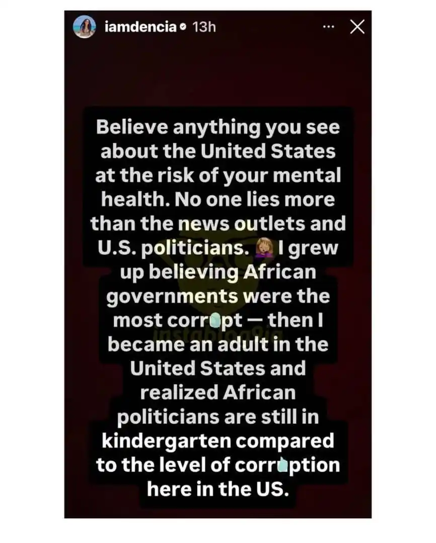 Image from Instablog9ja Network: US-Based Nigerian Businesswoman, Dencia, Shares Her Thoughts on Polit...