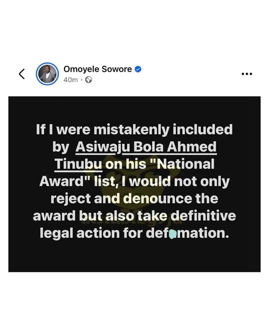 Image from Instablog9ja Network: What I Would Do If My Name Was Included in President Tinubu’s National...