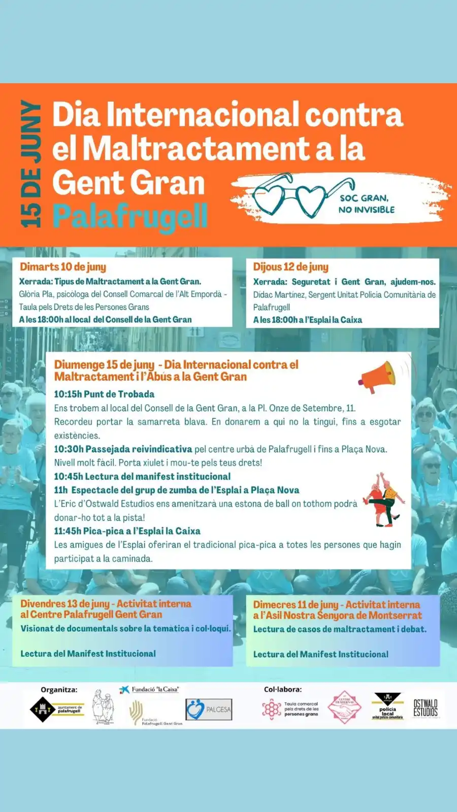 Image from Ajuntament Palafrugell: *15 de juny - Dia Mundial contra el Maltractament de la Gent Gran* 💜 ...