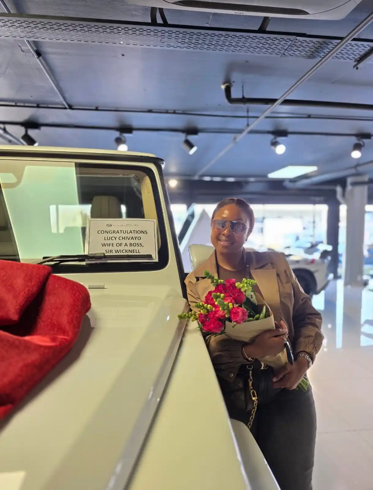 Image from Zimcelebs Official 1: Amai Chivhayo has officially collected her brand-new 2025 Mercedes-Ben...