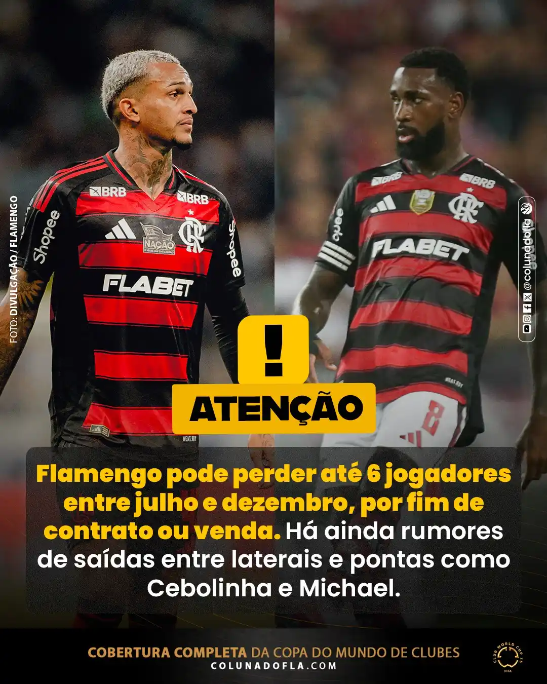 Image from Coluna do Fla | FLAMENGO: BARCA NO FLAMENGO! 🛥️ Flamengo se prepara para uma possível "barca" ...