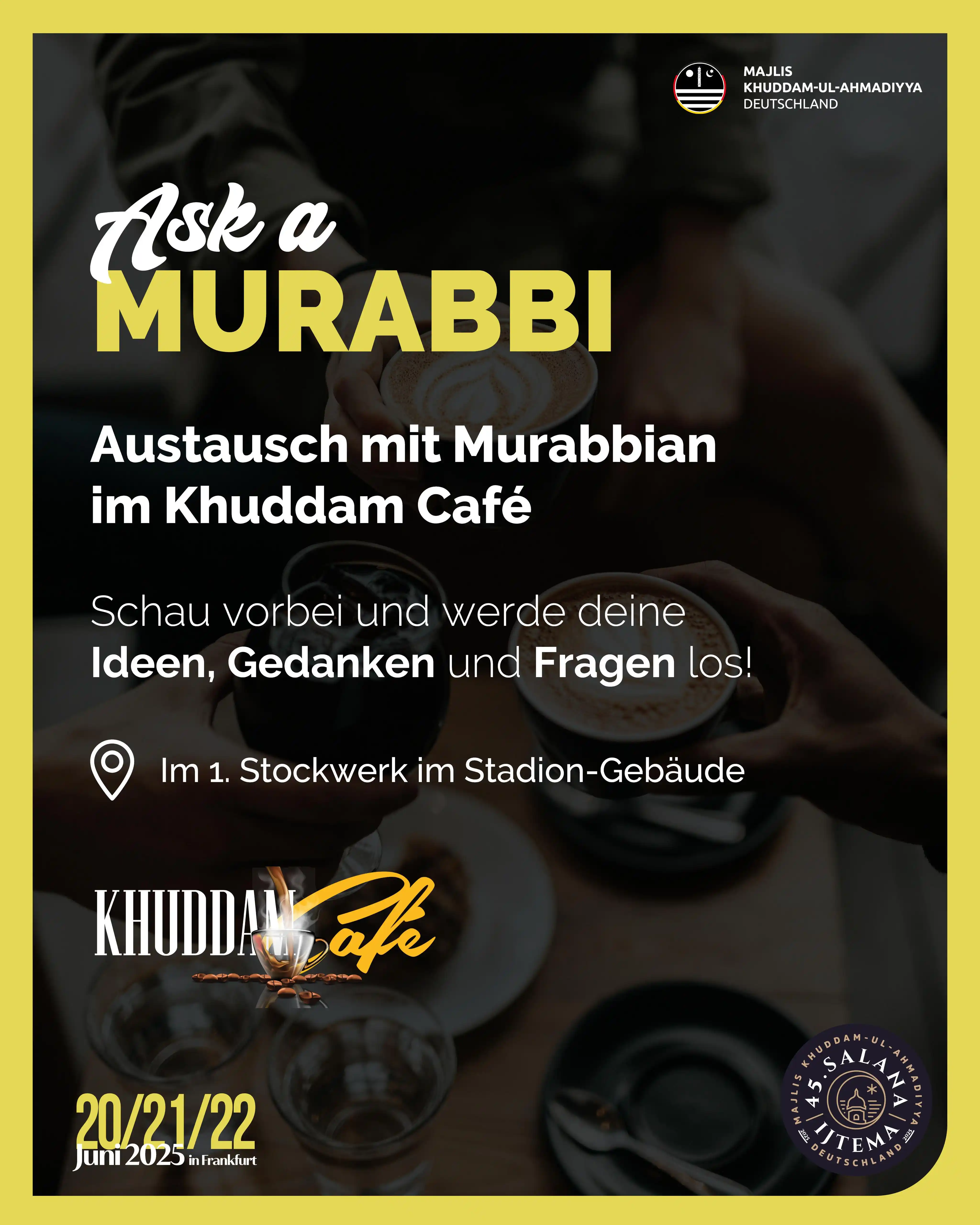 Image from Khuddam News: ☕ Bei Kaffee, Kuchen und lockerer Atmosphäre ins Gespräch kommen – mit...