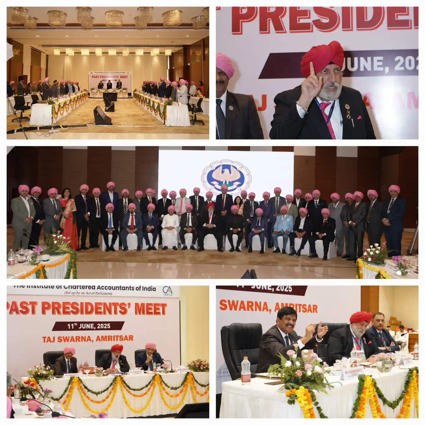 Image from ICAI-The Institute Of Chartered Accountants Of India: CA. Charanjot Singh Nanda, President ICAI, and CA. Prasanna Kumar D, V...