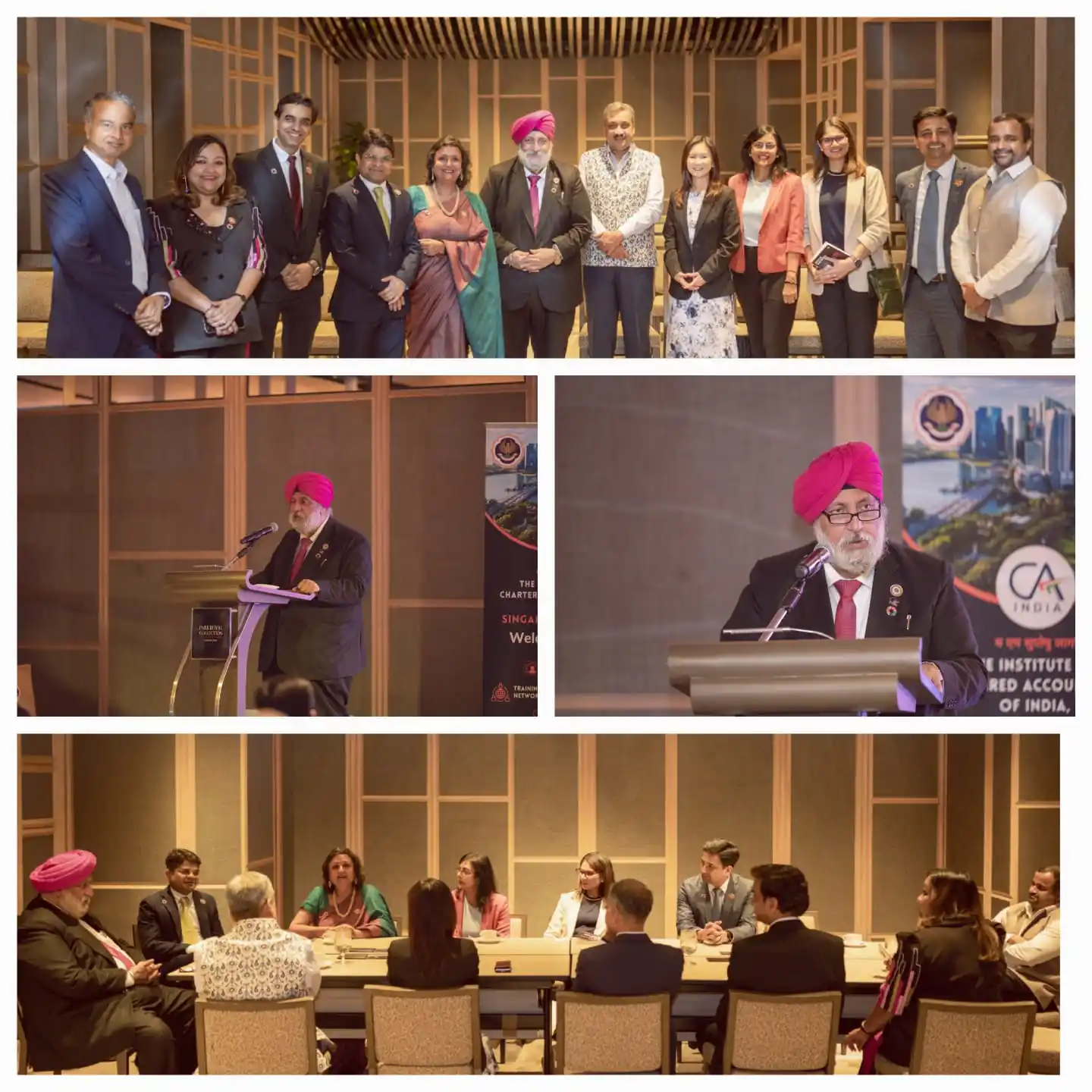 Image from ICAI-The Institute Of Chartered Accountants Of India: CA. Charanjot Singh Nanda, President - ICAI with H.E. Dr. Shilpak Ambu...
