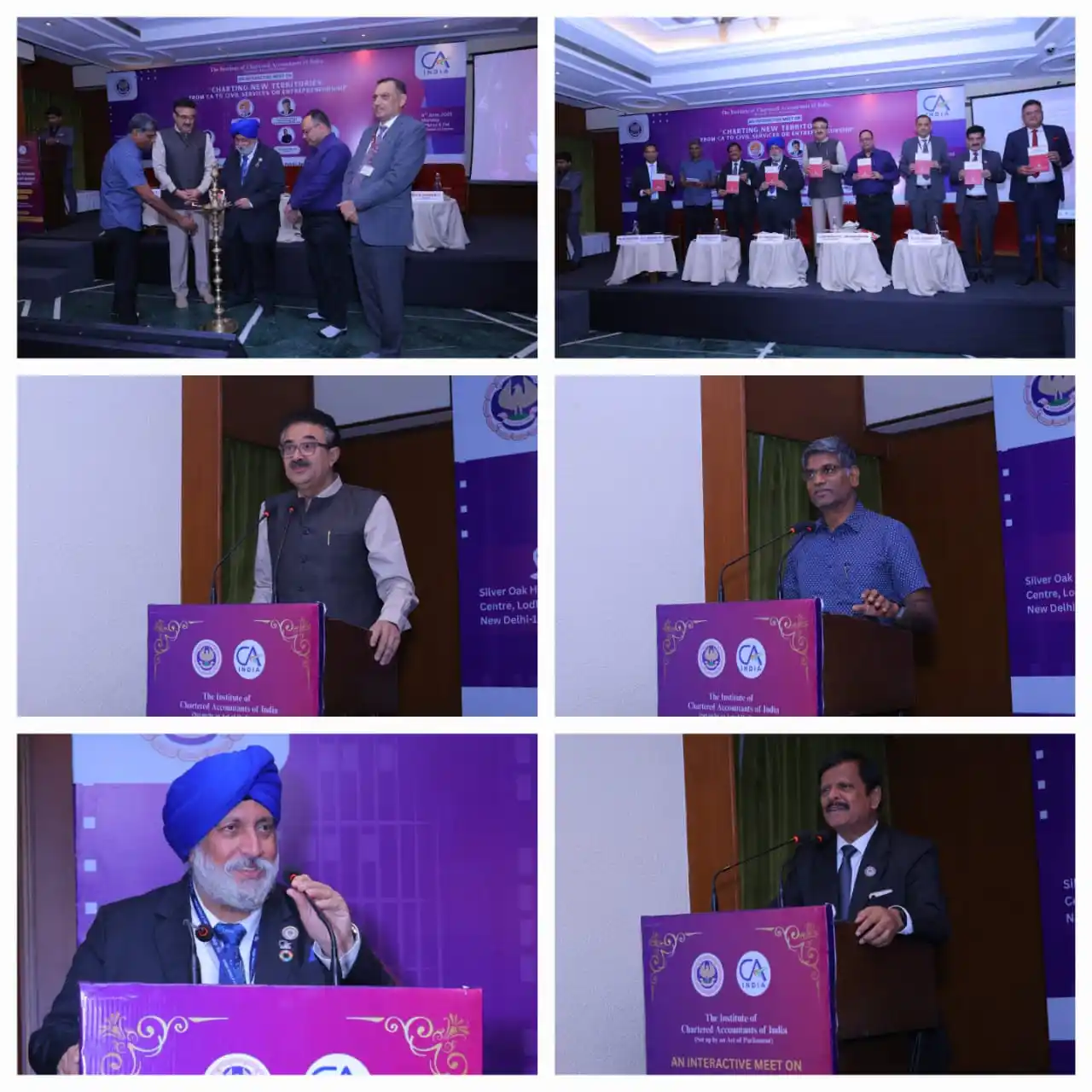 Image from ICAI-The Institute Of Chartered Accountants Of India: CA.Charanjot Singh Nanda-President with CA.Prasanna Kumar D-VP, Sh.Nav...