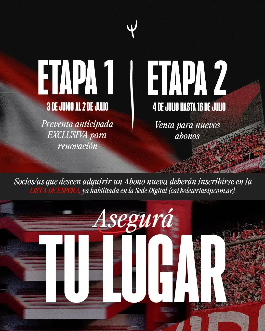 Image from Bolavip | Independiente: ¡CAMPAÑA DE ABONOS 2025/26! - Comenzó la etapa de RENOVACIÓN hasta el...
