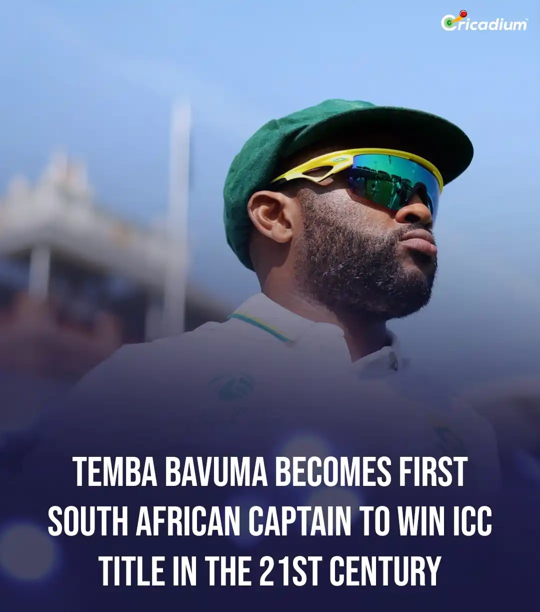 Image from Cricadium🏏: Captain. Leader. Champion. Temba Bavuma becomes the first South Africa...