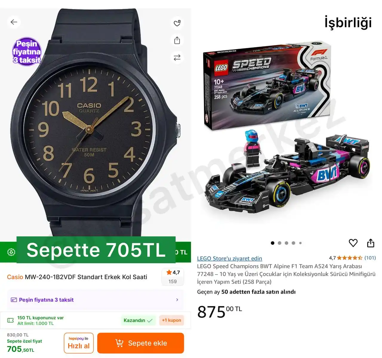 Image from İndirim Fırsat Merkezi: 🔥Casio Erkek Kol Saati ✅Sepette 705TL - Casio Kol Saatlerinde Sepett...
