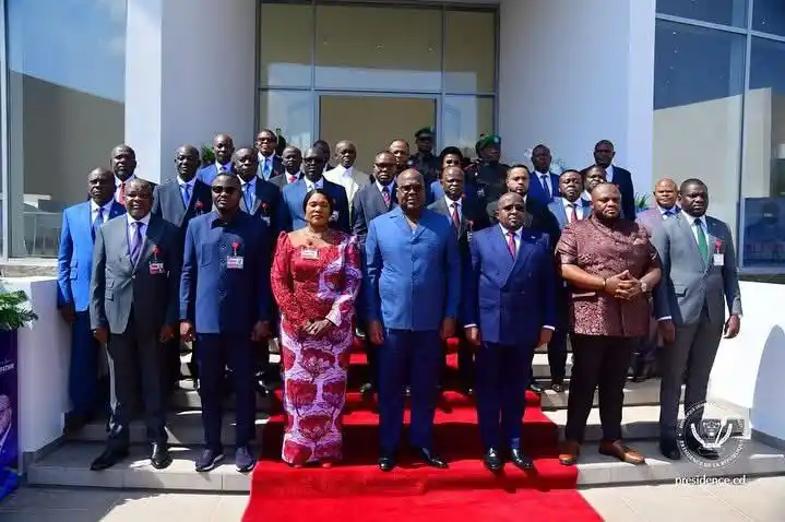 Image from Habari RDC: Communiqué de la présidence :  Au deuxième jour de sa mission d’itinér...